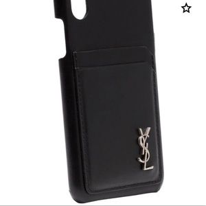 YSL leather phone case IPhone X/Xs